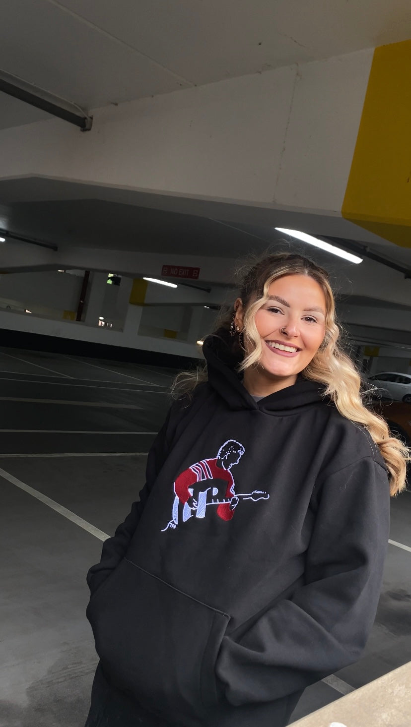 “Our Local Hero” Sam Fender Premium Black Hoodie